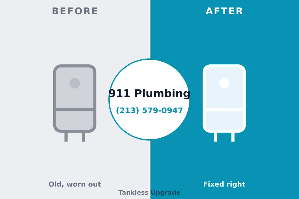 Before and after: plumbing company Lake Geneva, WI